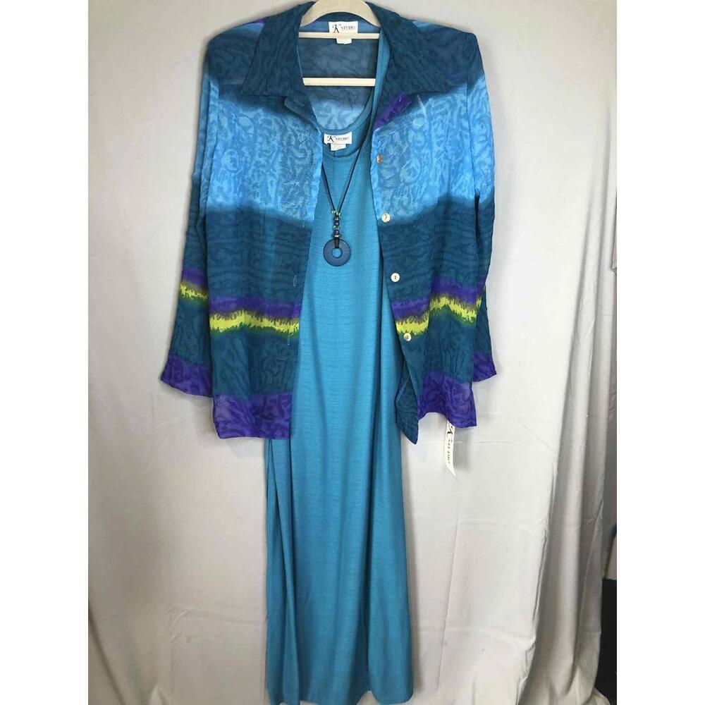 K Studio Dress w/ Sheer Jacket NWT sz 10 MSRP $88 Mother-of-the-Groom Resortwear